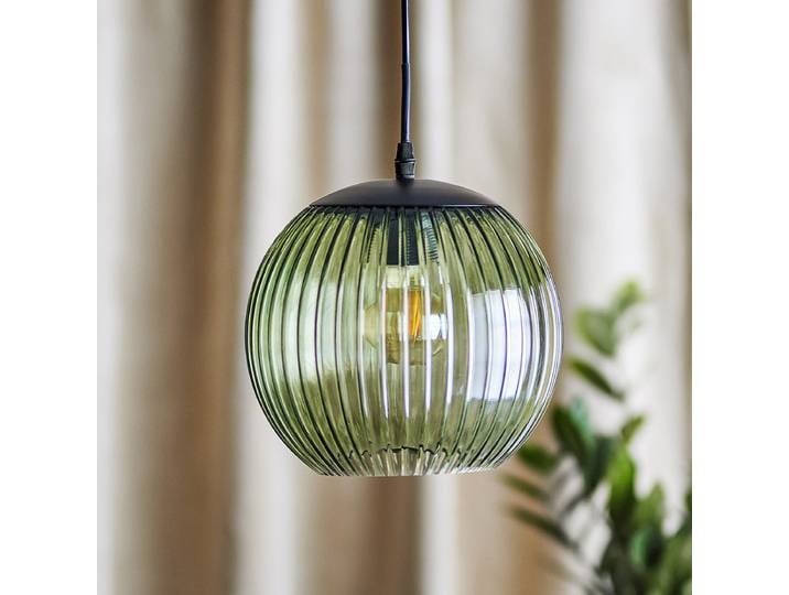 Suspension Sybia Ø 23cm Vert/Vert Matériau : Verre Type de verre : Verre coloré E27