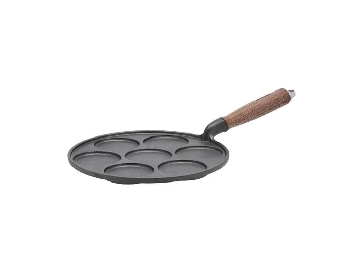 Nordwik Poêle à blinis en fonte avec poignée en bois Nordwik 25,5 cm