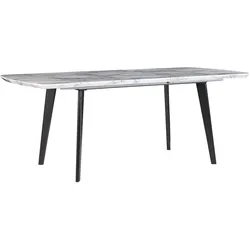 ESSTISCH 160-200/90/77 cm Weiß schwarz Rechteckig Mosby