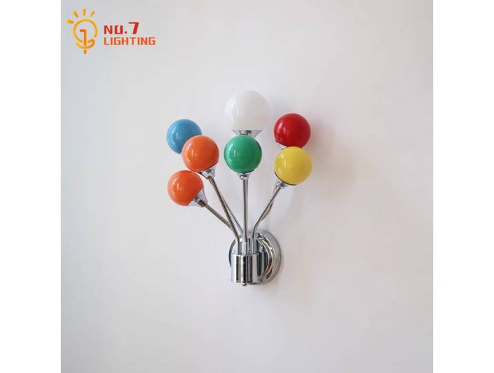 Dopamine créatif arc-en-ciel ballon applique Bauhaus atmosphère Art décoratif mural chambre garçon/fille chambre balcon Bar
