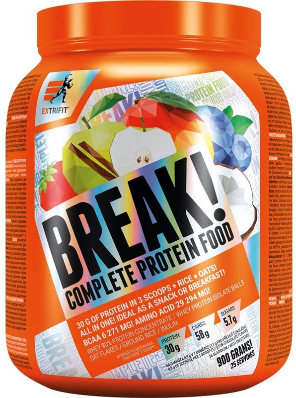 Extrifit Protein Break vollständige Mahlzeit Geschmack Apple & Cinnamon 900 g