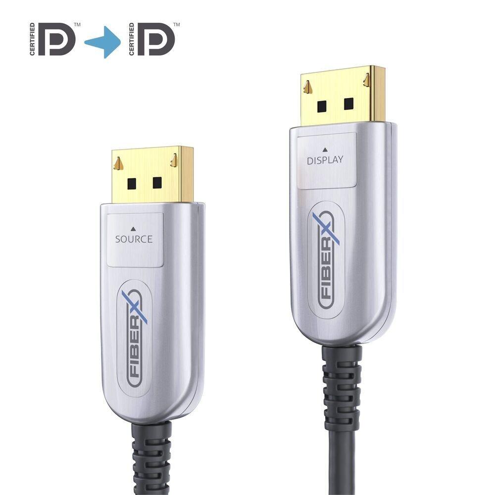 FiberX Serie - DisplayPort 2.0 8K Glasfaser Extender Kabel - 60m FX-I260-060