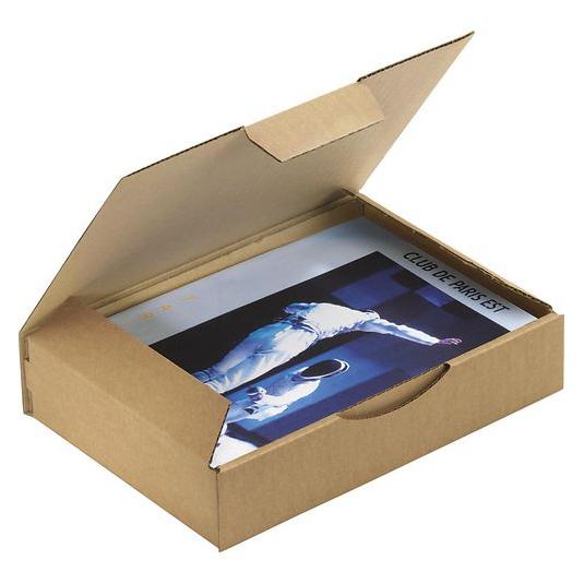 Rajapack Raja Versandkarton 1-wellig Pappe 170 (B) x 50 (T) x 240 (H) mm Braun (50 Stk.) (RPT12)