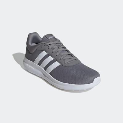 Sneaker ADIDAS SPORTSWEAR "LITE RACER 4.0", Herren, Gr. 48, grau (grethr, ftwwht, ftwwht), Synthetik, Textil, Schuhe Sneaker