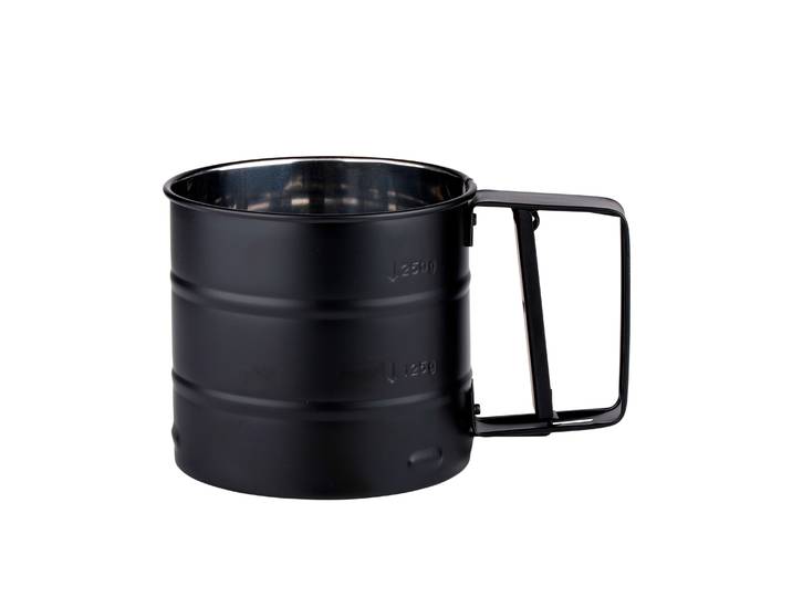 Küchensieb mit Griff 10 cm schwarz