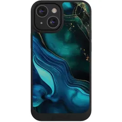 Nivocase Handyhülle für Apple iPhone 13 Mini Hülle NIVOpure Case Schwarz Art Farbverlauf Marmor (Apple iPhone 13 mini), Smartphone Hülle, Schwarz