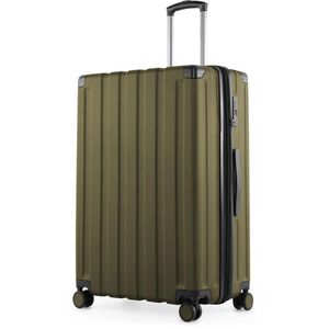 Hauptstadtkoffer Koffer Q-Damm, erweiterbar, avocado, Hartschale, 4 Rollen, 111 Liter, 51 x 78 x 31cm
