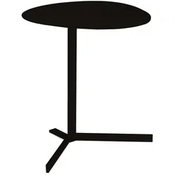 Birdy Kiesel Beistelltisch oval schwarz H: 45cm