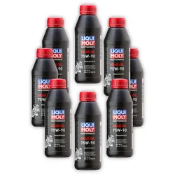 8x Getriebeöl LIQUI MOLY 1516 Motorbike Gear Oil 75W-90 Getriebe 500 ml