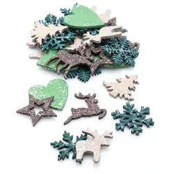 Streuteile "Weihnachten", 3,5–4 cm, 36 Stück