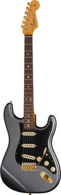 Fender LTD '65 Dual Mag Strat CFM Faded Aged Charcoal Frost Metallic