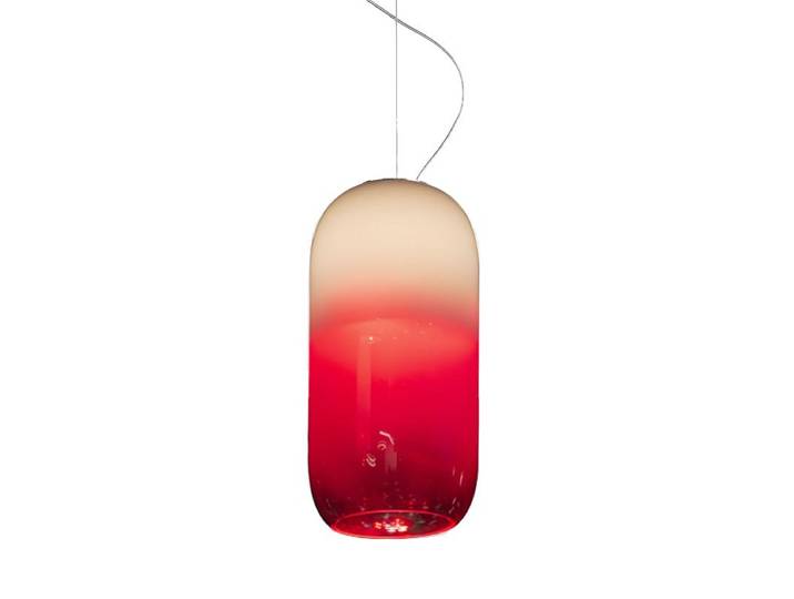 ARTEMIDE lampe à suspension GOPLE RWB (APP - Aluminium et verre soufflé)