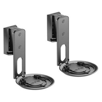 Goobay Lautsprecher-Wandhalterung Modern Era 1 Flex, schwarz (Wandmontage, Neigbar, Schwenkbar) (71025)