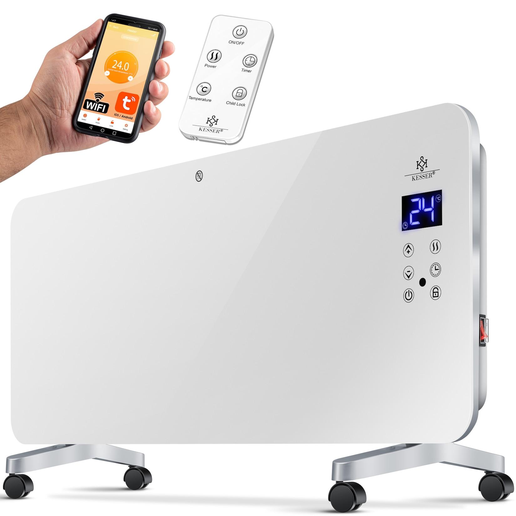 KESSER® Elektro Glasheizung Konvektor Elektroheizung Heizung Heizkörper Touch Display