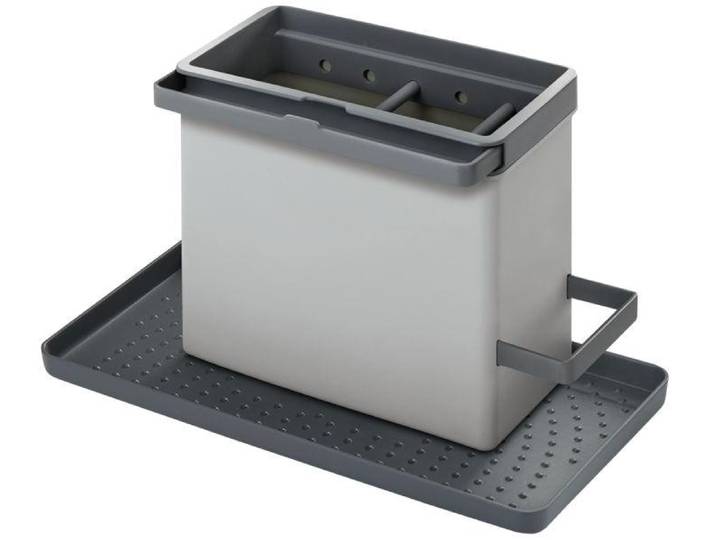 Geschirrständer METALTEX, grau (grau, schwarz), B:24cm H:14cm T:13cm, Metall, Geschirrständer, Geschirrständer