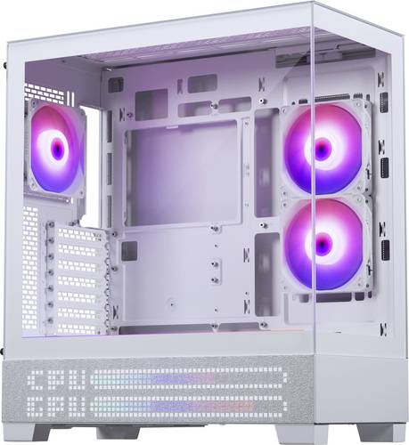 Phanteks XT View Matrix Midi-Tower Gehäuse, PC-Gehäuse, Gaming-Gehäuse Weiß