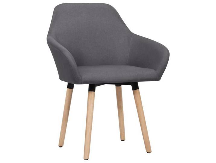 @FRENCH Chaises à manger Salon Cuisine Chambre - lot de 2 - gris foncé tissu - Fauteuil Scandinave de Chaise 51949