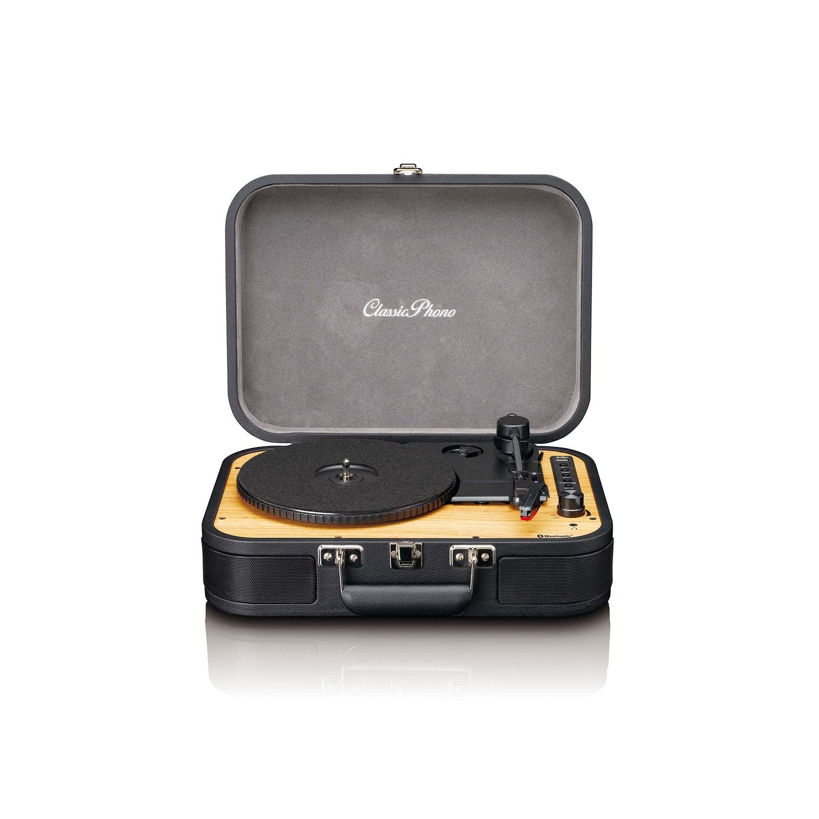 Lenco Retro Bluetooth® Plattenspieler mit eingebauten Lautsprechern Schwarz