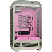The Tower 300 Matcha Plum, Tower-Gehäuse hellgrün/rosa, Tempered Glass