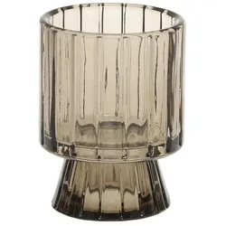 Chic Antique Kerzenständer für Teelichter und Stabkerzen, mokka