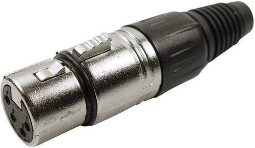 Cliff FC6150 XLR-Steckverbinder Buchse, gerade Polzahl: 4 Silber 1St.