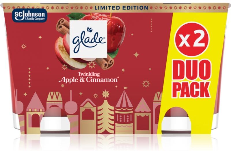 GLADE Twinkling Apple & Cinnamon coffret cadeau 2x112 g