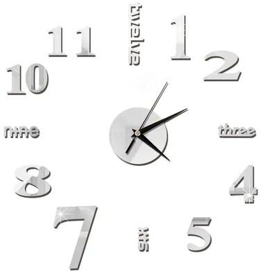 Uplift Picks DIY Mirror Wall Clock Sticker Frameless Modern Large Wall Clock Decor 24 40 60 Cm