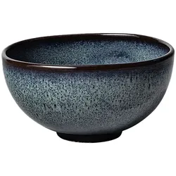 Müslischale LAVE GRIS (BHT 12,80x6,50x12,80 cm) - grau - BHT 12,80x6,50x12,80 cm