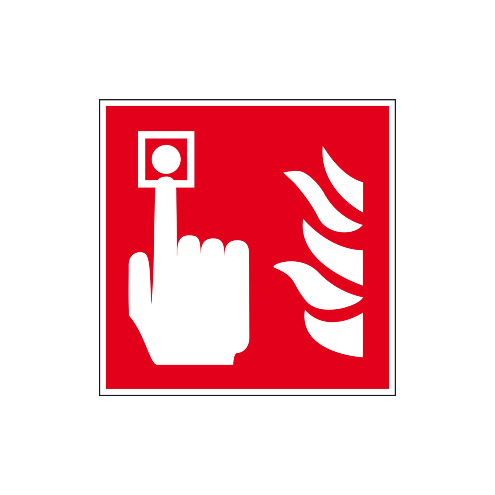 Eichner Brandschutzschild Brandmelder 20 x 20 cm PVC (9225-13011-020)