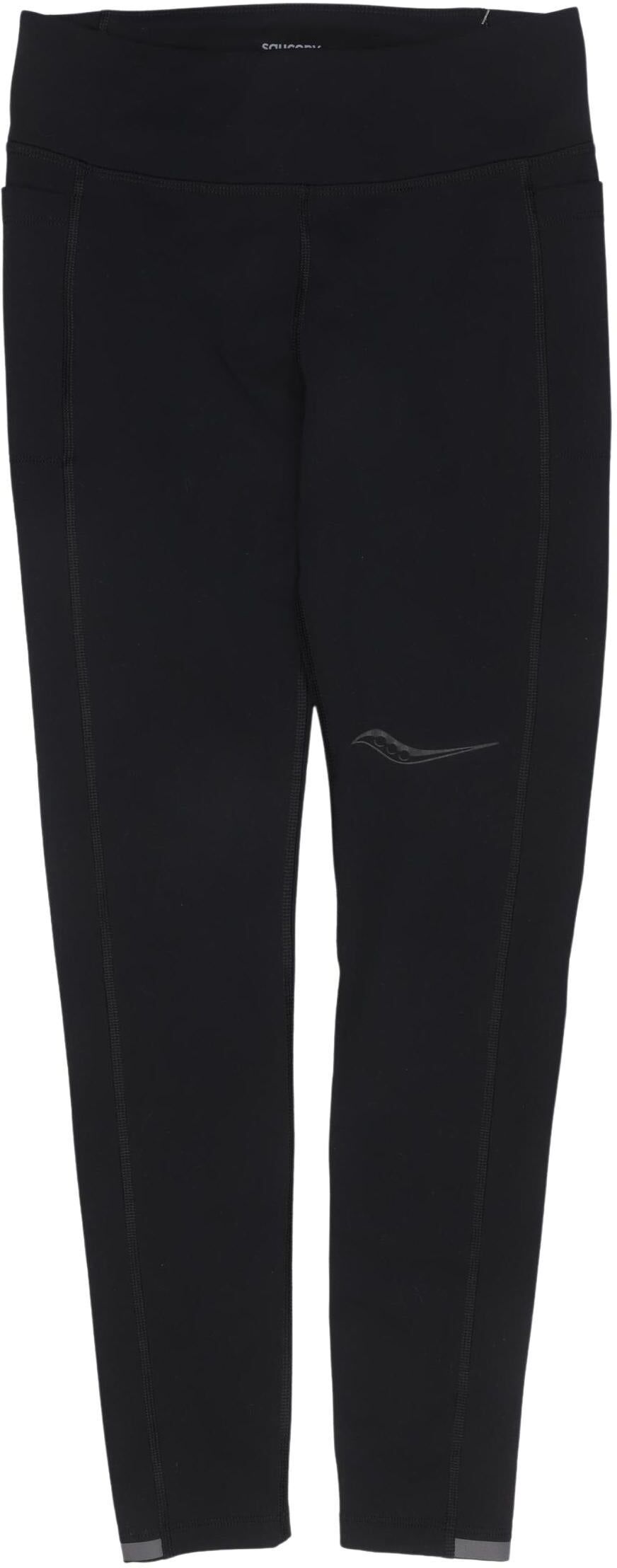 Saucony Damen Stoffhose, Schwarz, Gr. XS, kein / Etikett - Second Hand