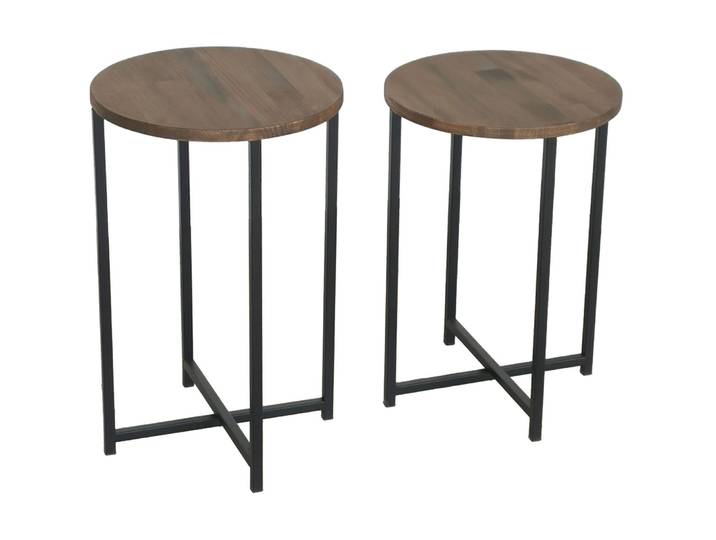 Salontisch Yasam Walnuss Kiefer B 35 T 35 cm