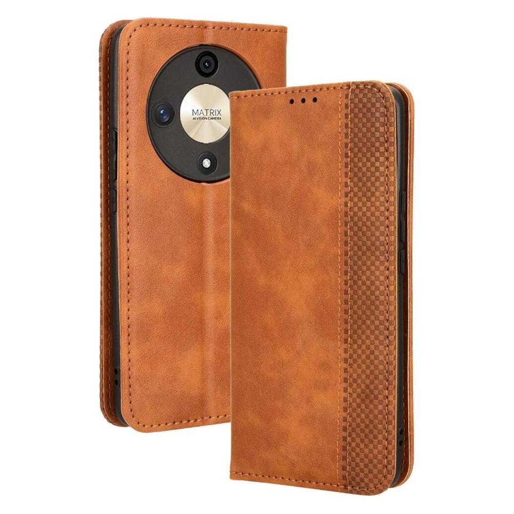 Cover-Discount Honor Magic6 Lite - Vintage Flip Case Hülle braun (Honor Magic6 Lite) (660166884C)