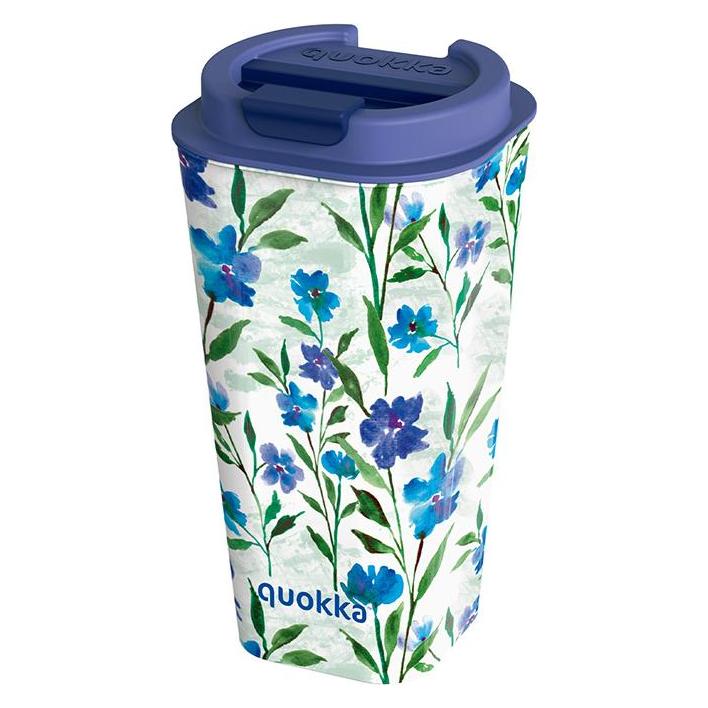Quokka Vaso Cafe Doble Pared - Doppelwandiger Becher 450 ml (Ditsy Bloom) (0.45 l) (40221)