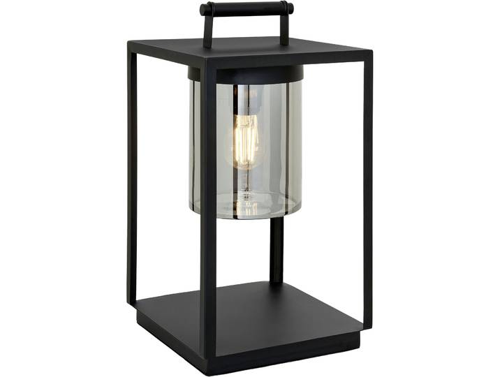 Aussenlampe Benne schwarz Metall/Glas B 24 H 45 cm IP41