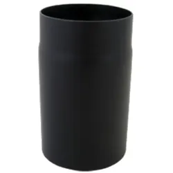 Bertrams ST-Pu Rauchrohr 08RL250-120L 250 mm, Ø 120 mm, pulverbeschichtet, schwarz