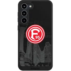 Nivocase Handyhülle für Samsung Galaxy S23+ Hülle NIVOpure Case Schwarz Fortuna Düsseldorf Logo Offizielles (Samsung Galaxy S23+), Smartphone Hülle, Schwarz