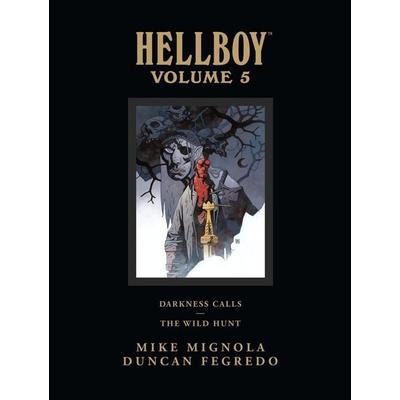 Hellboy Library Edition Volume 5: Darkness Calls and The Wild Hunt, Gebundene Ausgabe von Dark Horse,Mike Mignola, Dark Horse Comics,