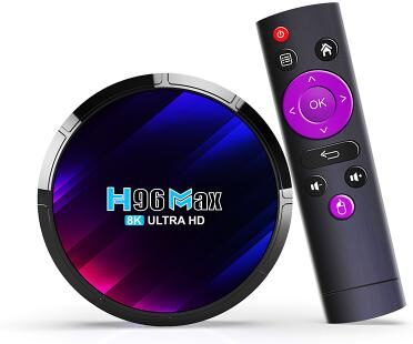 LightInthebox Android 13.0 TV Box H96 Max, RK3528 Quad-Core 8K UHD Smart Streaming Media Player, WiFi 6 Dual 2.4G/5G, BT, 3D, OTA, Support Airplay/DLNA/Miracast