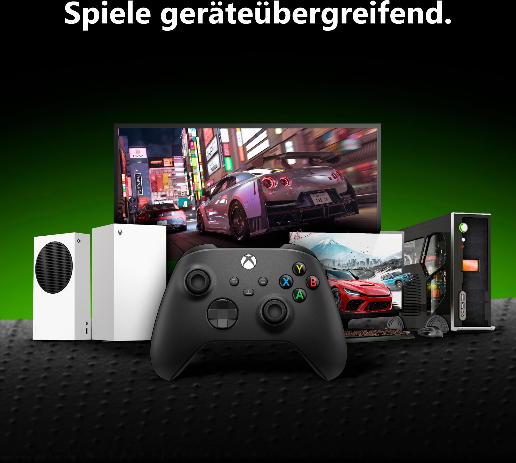 XBOX Xbox-Controller "Xbox Wireless", weiß (schwarz), B:17,8cm H:17,8cm T:7,2cm, Spielecontroller, Xbox-Controller