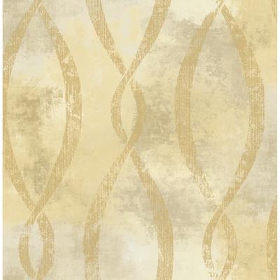 Seabrook Designs Guggenheim Ogee Unpasted Wallpaper