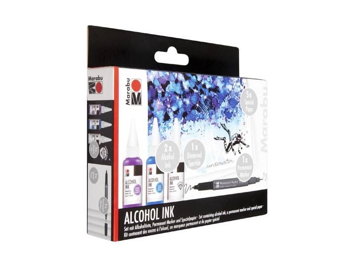 Marabu Alcohol Ink Set Underwater A4 A5