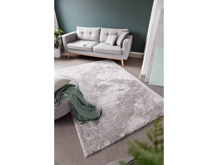 Hochflorteppich Gela 120 x 170cm Grau/Grau