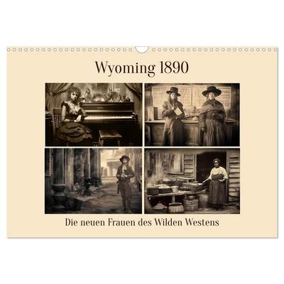 Wyoming 1890 (Wandkalender 2027 DIN A3 quer), CALVENDO Monatskalender