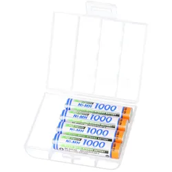 4x Panasonic HR-4U 1000mAh + Akkubox Ni-MH 1,2V / 1000mAh