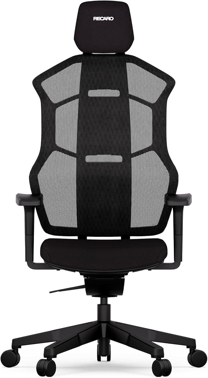 Essential 2-in-1 Gaming & Bürostuhl Ergonomisch [Büro-] | Premium Polsterung | Germany | flexibel einstellbar - bis 150kg, Midnight Black