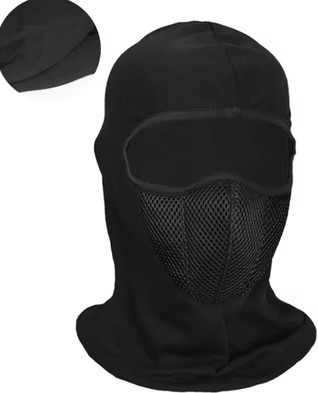 Inspire Curations Windproof Full Face Balaclava Mask Breathable Cycling & Motorcycle Headgear Outdoor Sports Hood black