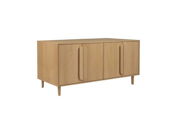 Buffet vintage décor bois de chêne 4 portes 160cm - Juliana