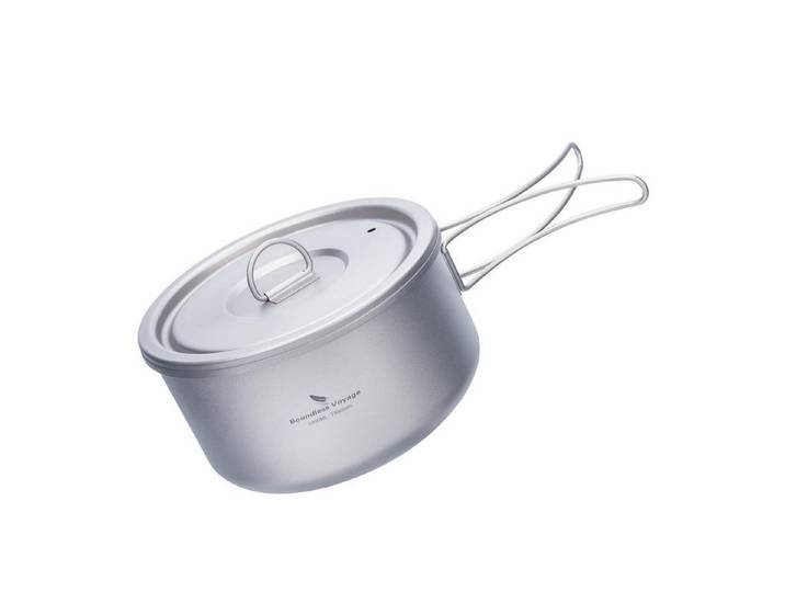LuxusKollektion Campinglöffel Titan Topf Outdoor Camping Klappgriff