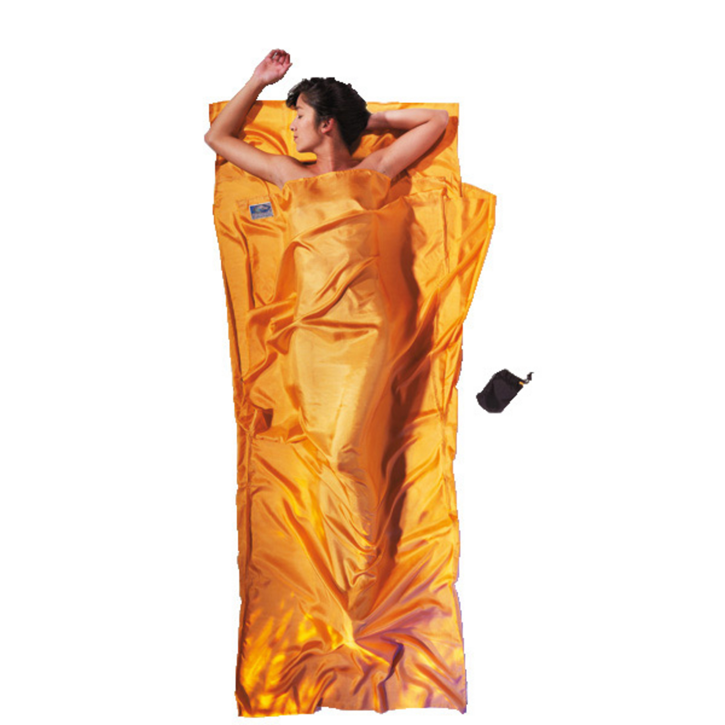 Cocoon TravelSheet Silk Schlafsack Hüttenschlafsäcke & Inlets orange Größe max. 210cm Camping Hautfreundlich