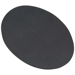 Flachteller Oval Alu gebürstet schwarz 17 x 12 cm